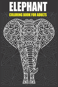 Elephant Coloring Book For Adults