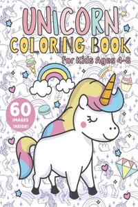 Unicorn Coloring Book for Kids Ages 4-8