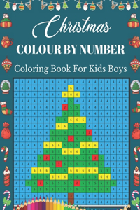 Christmas Colour By Number Coloring Book For Kids Boys