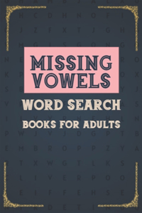 Missing Vowels word Search Books For Adults