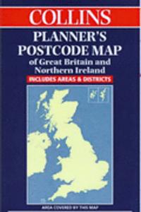 Collins Planners' Postcode Map of Great Britain and Northern Ireland