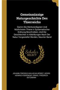 Gemeinnüzzige Naturgeschichte Des Thierreichs