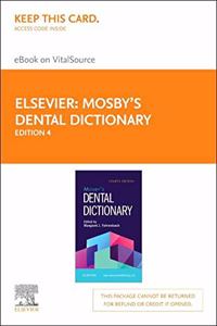 Mosby's Dental Dictionary Elsevier eBook on Vitalsource (Retail Access Card)