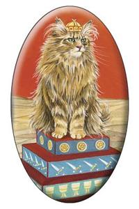 Tarot of the Pagan Cats the Emperor Magnet