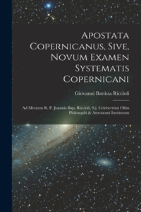 Apostata Copernicanus, Sive, Novum Examen Systematis Copernicani