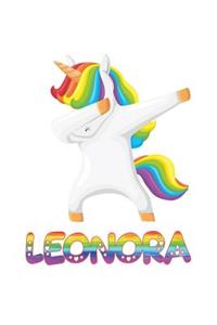 Leonora: Leonora 6x9 Journal Notebook Dabbing Unicorn Rainbow