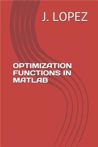 Optimization Functions in MATLAB