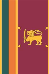 Sri Lanka Travel Journal - Sri Lanka Flag Notebook - Sri Lankan Flag Book