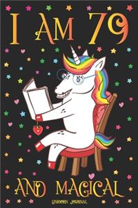 Unicorn Journal I am 79 and Magical