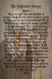 The Defender's Prayer - USA Flag Eagle Soldier Journal