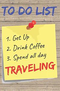 To Do List Traveling Blank Lined Journal Notebook