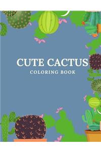 Cute Cactus Coloring Book