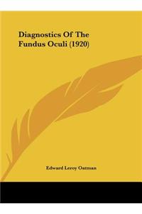 Diagnostics of the Fundus Oculi (1920)
