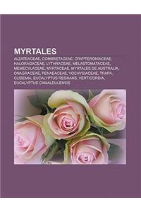 Myrtales: Alzateaceae, Combretaceae, Crypteroniaceae, Haloragaceae, Lythraceae, Melastomataceae, Memecylaceae, Myrtaceae, Myrtal