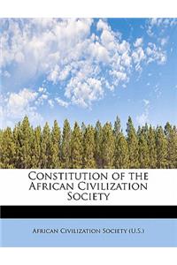 Constitution of the African Civilization Society