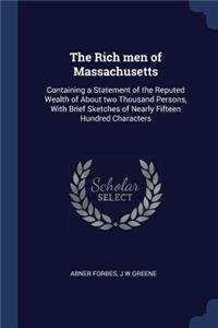 The Rich Men of Massachusetts