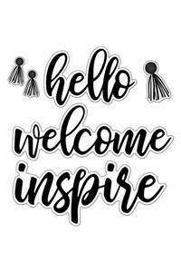 Simply Stylish Script Words: Hello Bulletin Board Set