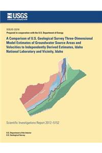 A Comparison of U.S. Geological Survey Three-Dimensional Model Estimates of Groundwater Source Areas and Velocities to Independently Derived Estimates, Idaho National Laboratory and Vicinity, Idaho