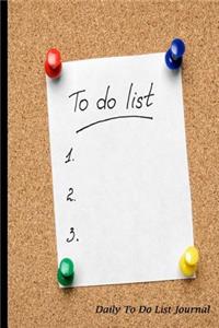 Daily to Do List Journal