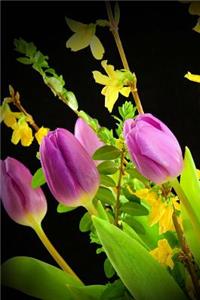 Pink Tulip Flower Arrangement Journal