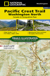 Pacific Crest Trail: Washington North Map [Canada to Snoqualmie Pass]