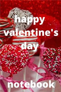 Happy valentine's day notebook
