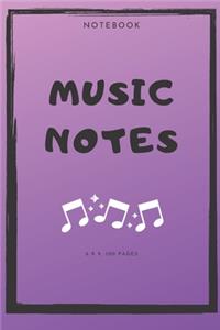 Notebook: Music Notes