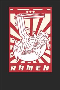 Notebook: Ramen 6x9 Dot Grid 120 Pages