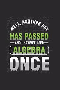 Well, Another Day Has Passed And I Haven't Used Algebra Once