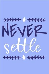Never Settle