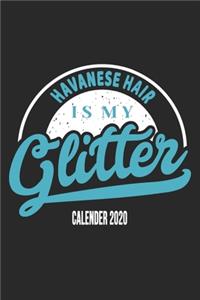 Havanese Hair Is My Glitter Calender 2020