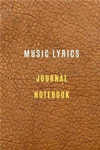 Music lyrics journal Lined Paper And Staff, Manuscript Paper For Notes, Lyrics And Music. For Musicians, Music Lovers, Students, Songwriting 105 Pages 6x9