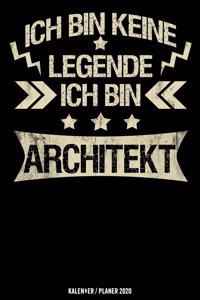 Ich bin keine Legende ich bin Architekt