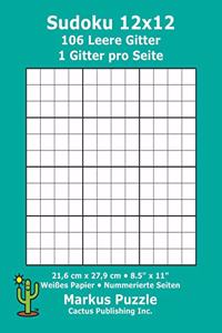 Sudoku 12x12 - 106 leere Gitter
