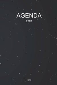 Agenda 2020 Nero: Annuale, Mensile, Settimanale e Giornaliera per 12 mesi A5 I Scadenzario e calendario tascabile per organizzare e scrivere appunti 2020 per il nuovo