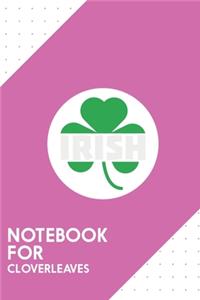Notebook for cloverleaves