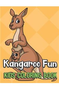 Kangaroo Fun Kids Coloring Book