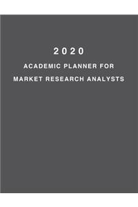 2020 Academic Planner For Market Research Analysts