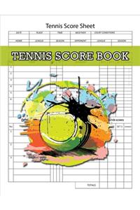 Tennis Score Book, Tennis Score Sheet
