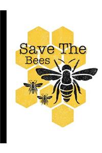 Honeycomb Save the Bees Composition Notebook