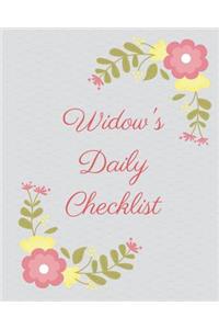 Widow's Daily Checklist