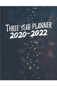 Three Year Planner 2020-2022