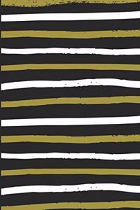 Stripey Blank Lined Journal, Notebook or Diary