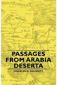 Passages from Arabia Deserta