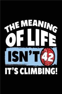 The Meaning Of Life Isn't 42 It's Climbing