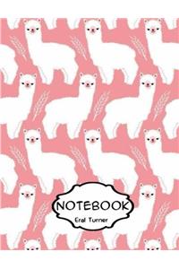Notebook Journal : Alpacas: Pocket Notebook Journal Diary, 120 pages, 8.5 x 11 (Dot-Grid,Graph,Lined,Blank Notebook Journal)