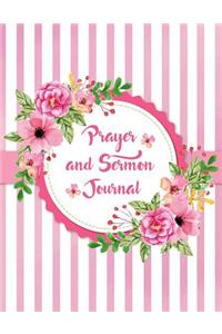 Prayer and Sermon Journal Notebook Ring of Flowers: A Faith Journal To Record Daily Prayers and Your Favorite Inspiring Sermons.