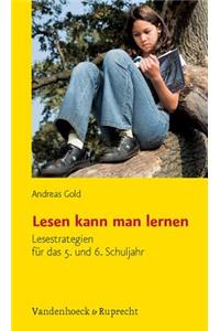 Lesen Kann Man Lernen
