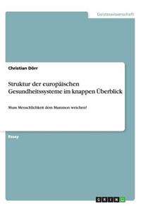 Struktur der europäischen Gesundheitssysteme im knappen Überblick