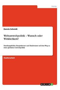 Weltumweltpolitik - Wunsch oder Wirklichkeit?